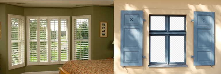 Boise Idaho indoor and outdoor shutters